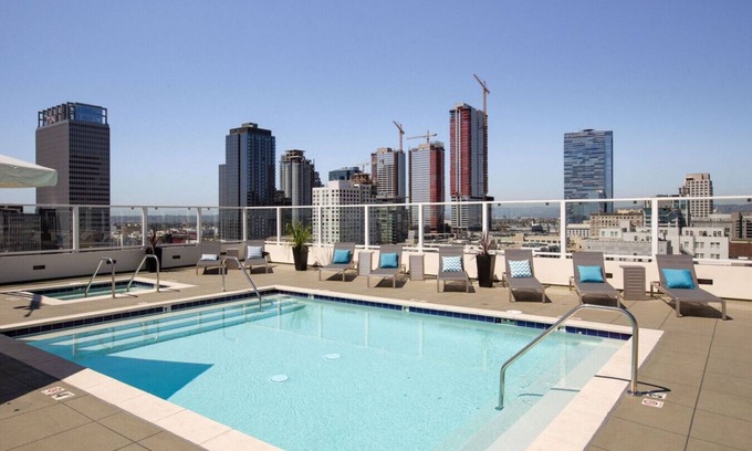 Historic Core Apartment | Industrial-Style 2BR Condo Downtown LA W/Rooftop
