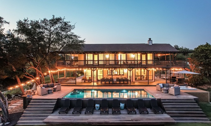 Leander House | Infinity Pool Paradise|10-Acre Hill Country Escape