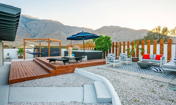 Palm Springs House | Intimate Getaway: Adult Red Room and Family Joy