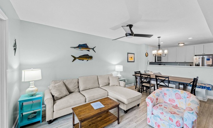 Ocean Sands Condo | Inviting ocean-side condo with balcony, beach access & tennis - dog-friendly