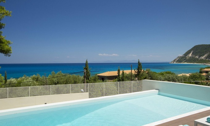 Agios Nikitas Villa | Ionian White Villas 250m from a sandy beach & close to Agios Nikitas!