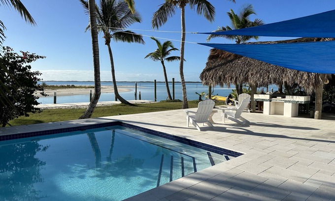 Treasure Cay House | Island Home with Beautiful View, Private Pool and 60 ft Dock/Generator
