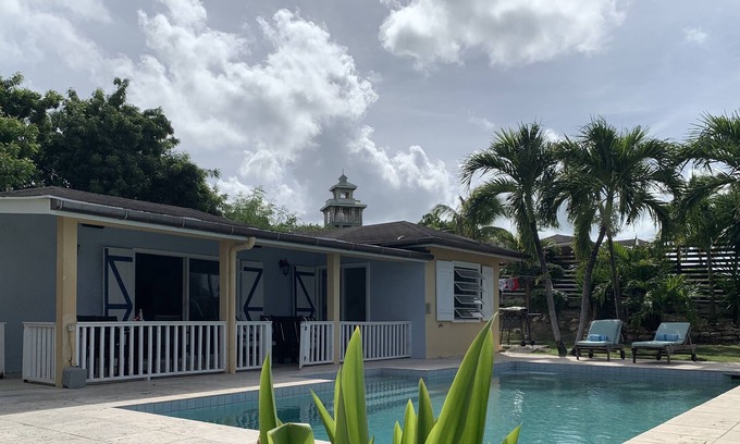 Osbourn House | Island life house. Private pool and sea view.