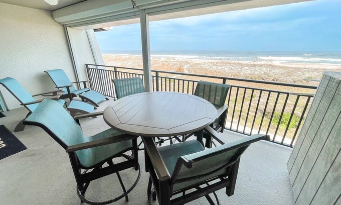 St. Augustine Beach Condo | Island South 10 - Updated 2 bedroom Oceanfront top floor condo with amazing