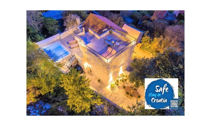 Makarska Villa | ISOLATED 19th CENTURY STONE ART HOUSE in NATURE PARK