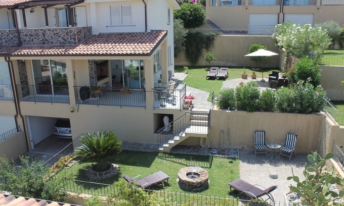 Badolato Villa | Italian luxury house with sea views in holiday area and access to pool and beach
