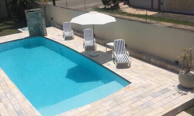 Cibratel II House | Itanhaém Wonderful Huge Pool Billiards, Wi-Fi, Sky, Lawn, Alarm