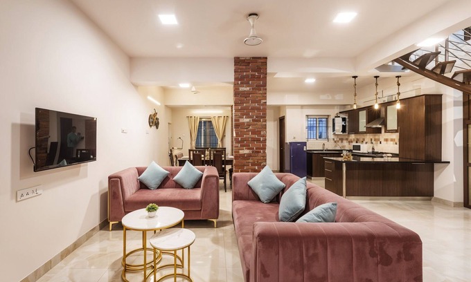 Vyalikaval HBCS Layout Apartment | Ivory Petal Penthouse 3BHK in Bangalore by Homeyhuts