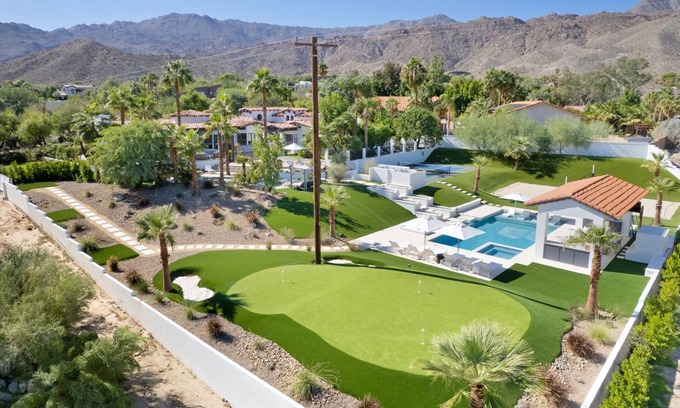 Palm Desert House | Jaguar Estate - Private Lush Estate with 2 Incredible Pools/Spas, Pickleball and Resort Style Yard