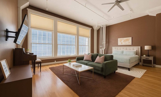 Downtown Dallas Apartment | Jazzy Downtown Studio w/Piano!