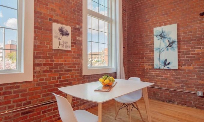 College Hill Apartment | Jennifer's Historic Brick Riverfront Loft Apartment