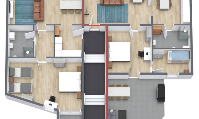 Montabaur House | Jewelhouse for 24 people - Central, Terrace, BBQ, Switch & Stream