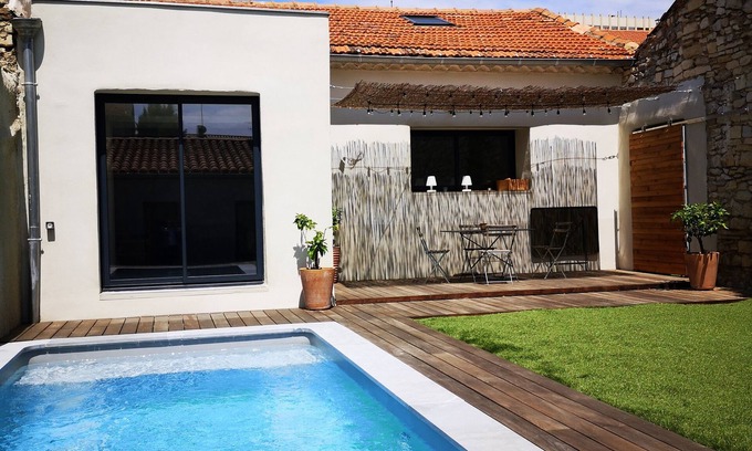 Cadereau House | Jolie Maison de Ville au Calme Avec Piscine Sans Aucun vis à vis
