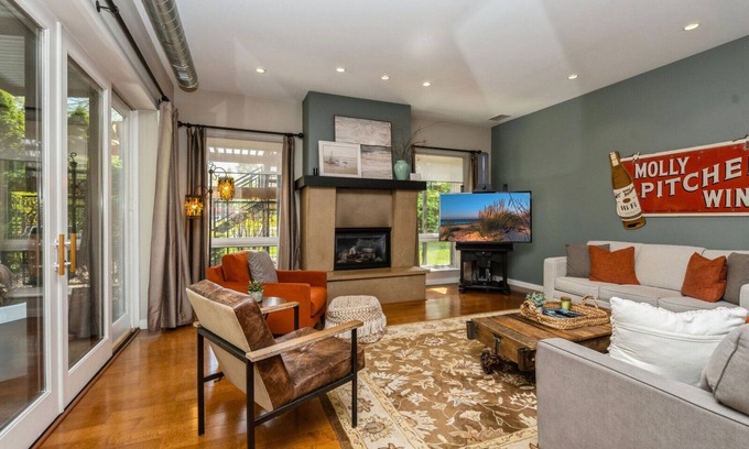 Shorewood-Tower Hills-Harbert Condo | Juniper Presents: A Cool Harbert Loft Near Beaches with Fire Pit