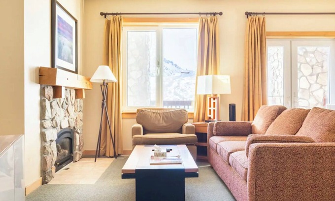 Mammoth Lakes Condo | Juniper Springs Lodge #110 ski in ski out condo with Resort Access