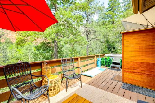 Sedona House | Junipine Resort Luxury Creek Home with Spa and Views!