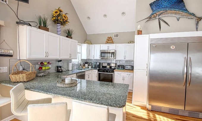 Ortley Beach House | Just steps to the Boardwalk and Ocean this is a spacious 5 bed 3 full bath home!