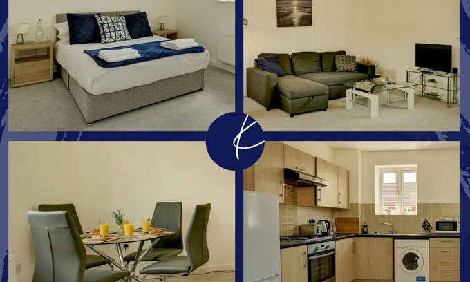 Bridgwater Apartment | K Suites - Stunning 2 bed House w/FREE parking