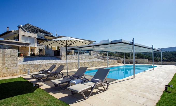 Gouvai Villa | Kalithea vacation villa with private pool, sea views & island charm