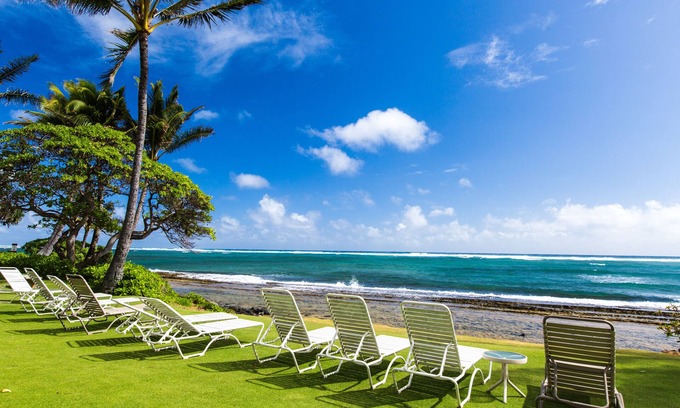 Wailua Condo | Kapaa Shore Resort A106, Oceanfront, King Bed, Ground Floor, Comp Wifi