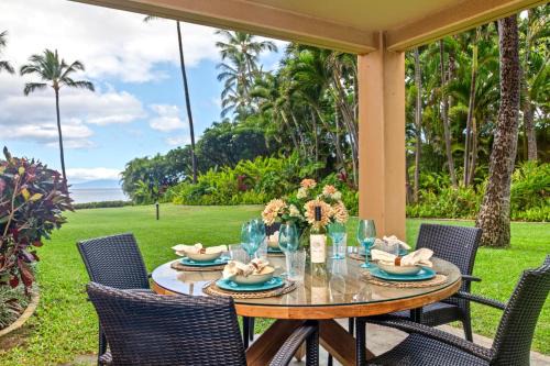 Wailea Apartment | KBM Resorts FREE CAR Polo Beach POL-109 Ground Floor Steps to the Sand Sunset Views