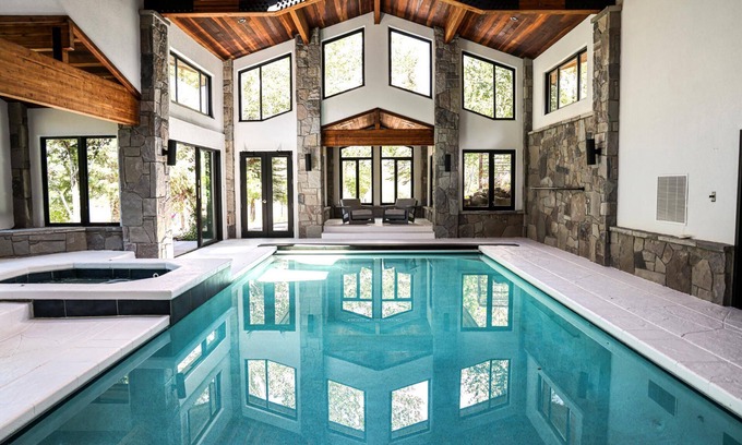 Park City House | KBM Resorts | Private Home Estate | Indoor Pool, Theater, Pool Table, Shuffle Board, Workout room! PAS-2680