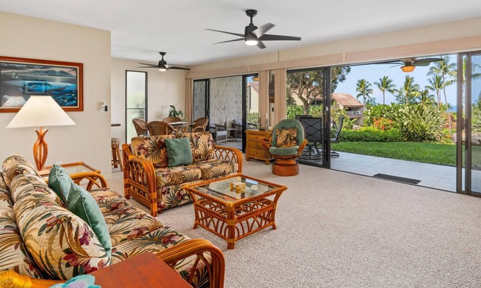 Keauhou Condo | Keauhou Punahele #B108, Ground Floor 2-Bed 2-Bath Garden Views and outdoor Bbq