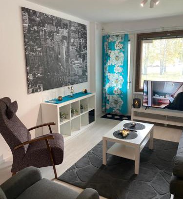 Kemi Apartment | Kemi city ll, near snowcastle, premium 3 rooms, kitchen , glazed balcony FREE PARKING