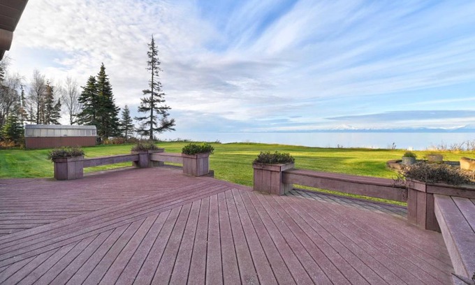 Salamatof House | Kenai Vacation Rental with Volcano Views and Decks!