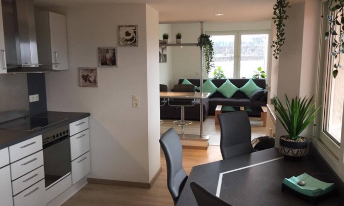 Kaiserslautern Apartment | KL29: Bright Penthouse Apt w/Rooftop Terrace Downtown Kaiserslautern