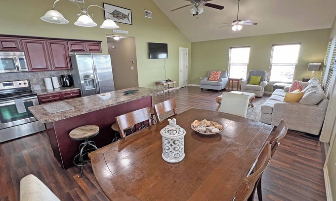Golden Meadow House | Knot Workin - Boat Access - Island Realty
