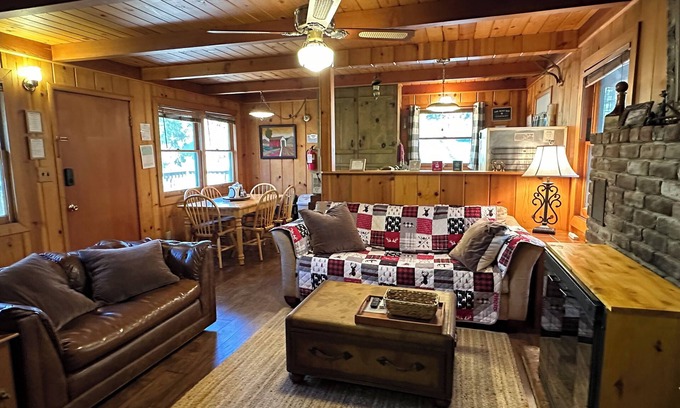 Mi-Wuk Village Cabin | Knotty Pine Old Time Cabin - Family built in 1955 - Central Heat - Lg Deck - A/C