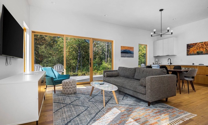 Acme House | KOTI 7 (Two Bedroom) Traverse City's Scandinavian Cabins, vacation home on TART & mins to Traverse C.