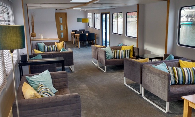 Bristol Floating Harbour Boat Rental | Kyle Blue - Bristol Harbour Houseboat