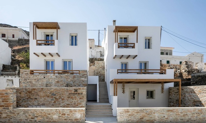 Loutra House | Kythnos Blue - Suite 3 Loutra Bch Balcony Sea View