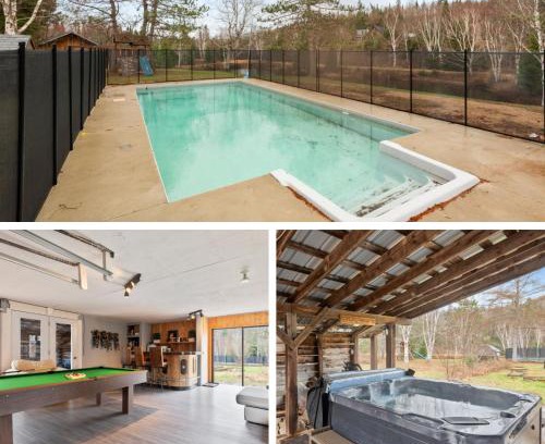 Saint Zenon Ski Chalet | L'Évasion - 4CH - Piscine - Spa et Salle de jeux