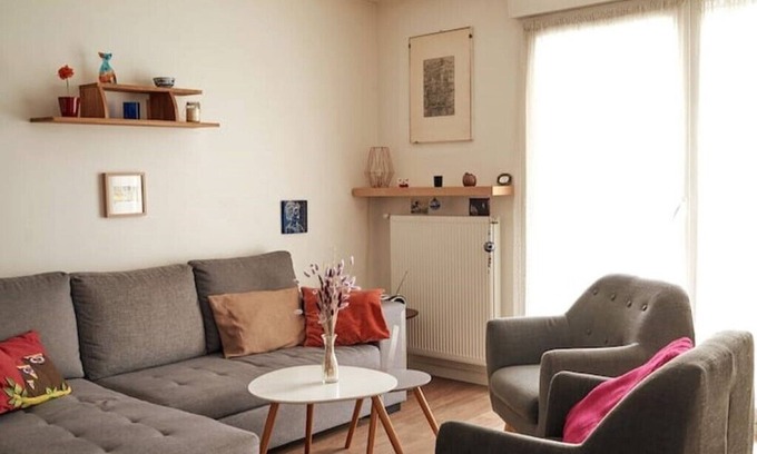 Saint-Ouen Apartment | L'appartement des Docks, délicieux 2 pièces dans l'eco-quartier à côté de Paris.