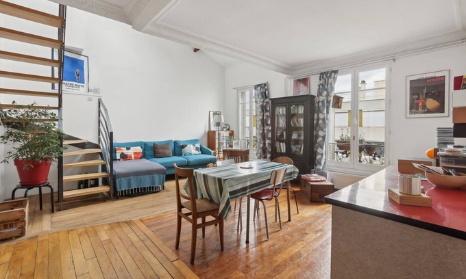 Belleville Apartment | L'Atypique - Charmant Duplex au coeur du 20eme