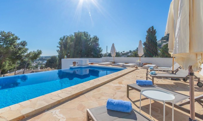 Benimeit Villa | La Aldaba, luxurious Ibizan villa with sea views, offers May