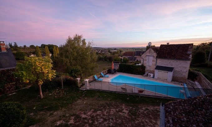 Avon-les-Roches House | La Belle Etoile-La Grange-House near Azay le Rideau - Large Grounds with Pool