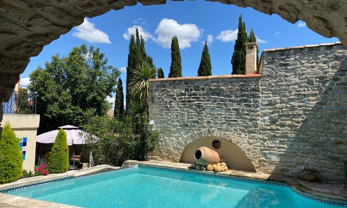 Calvisson Apartment | La Bergerie des 5 Sens between Nimes and Montpellier