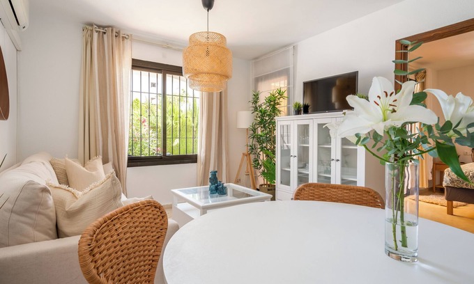 Benalmadena Costa Apartment | La Casa Bonita - Modern 2BR Apt with Private Terrace. Pool Views
