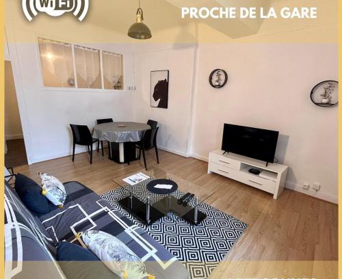 Issoudun Apartment | La Halte, Proche-gare, cosy, Spacieux