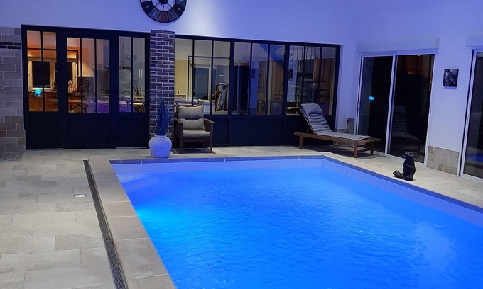 Lirey House | La maison de Solange ' charm, swimming pool, spa, wellness '