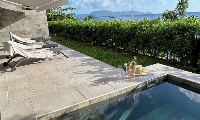 Schoelcher Apartment | La Plage Martinique - 3BR Sea View and Plunge Pool