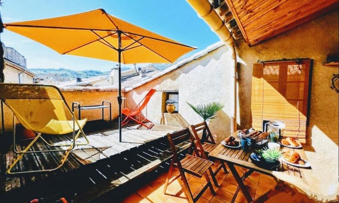 Buis-les-Baronnies House | La Terrasse d'Oléa, au coeur du village
