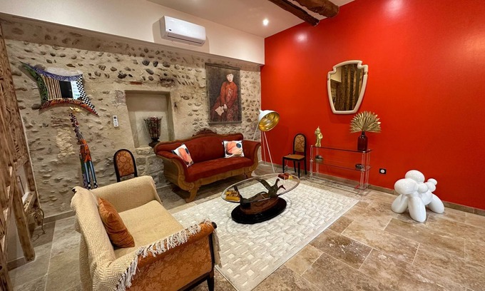 Arles Villa | La villa Orange - Domaine de la tapie de Bouchet - in Camargue