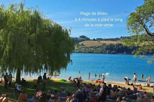 Bilieu Apartment | LAC CASA 60' Sixties-style flat with terrace overlooking the lake 300 m