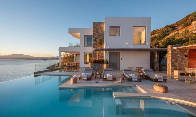 Palaiokastro Villa | Lady Sea - 6 Bedroom Villa with Heated Pool & Private Beach Access