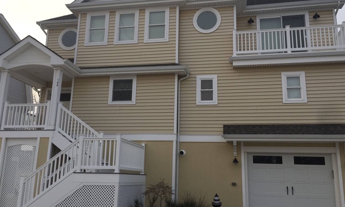 Beach Haven West House | Lagoon Front - Large dock for boating, swimming, fishing and crabbing .